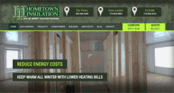 Desktop Screenshot of hometowninsulation.com