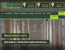 Tablet Screenshot of hometowninsulation.com